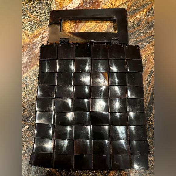 Mad Bags Horn and Shell Small Evening Bag Purse - Picture 2 of 6